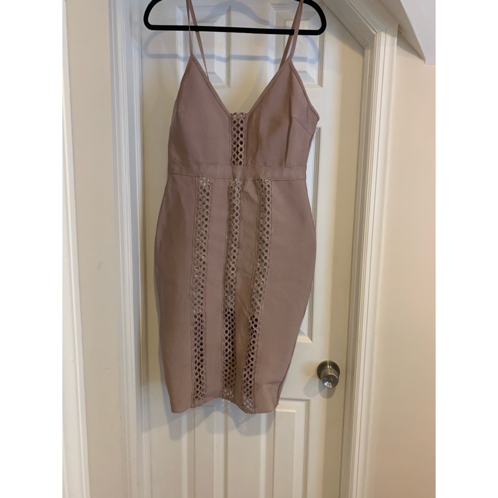 Light lilac bandage dress